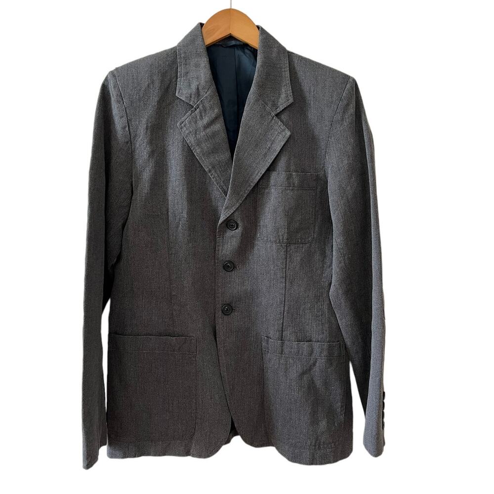 Teen Boys Nautica black herringbone blazer sport coat 20 XL
